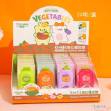 Cute Carrot Eraser, Telescopic Storage Rubber Cute Eraser,  Rubber Eraser, School Office Supply, Stationery Eraser, Fruit Pencil Eraser, Student Gift