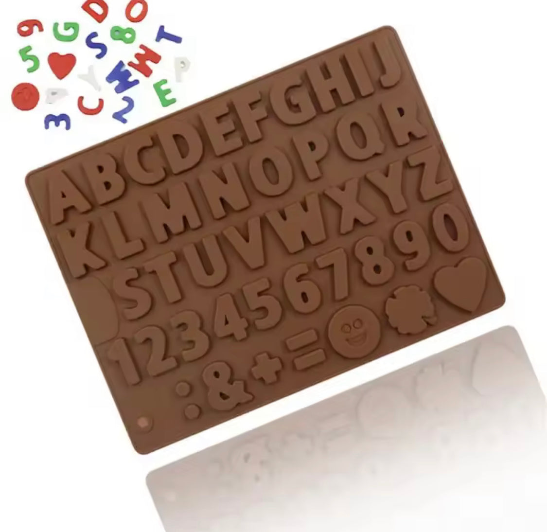 3D DIY Silicone Alphabet Number Chocolate Mold, Cake Decoration Tools