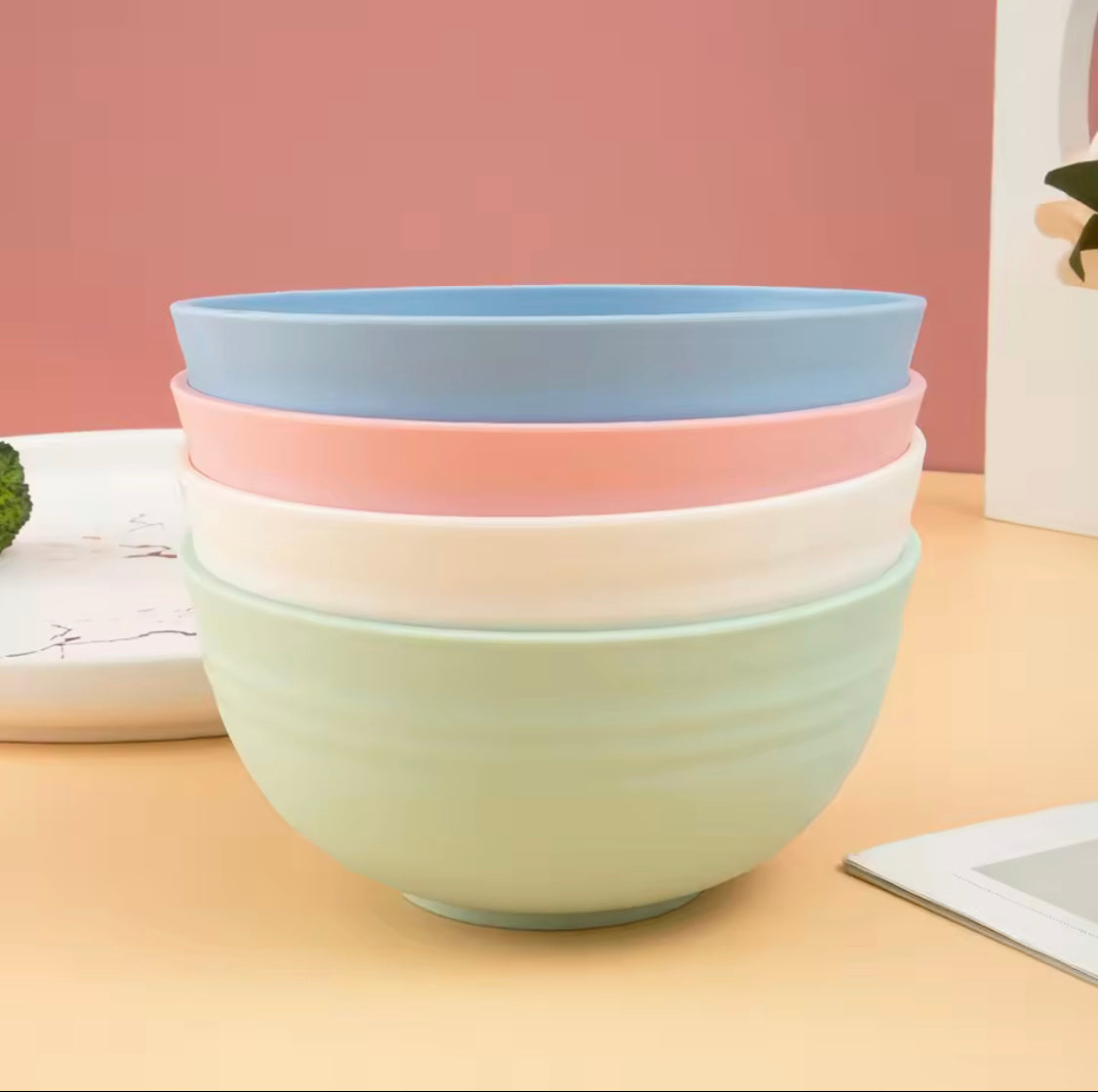 Set Of 2 Multipurpose Small Bowl, Salad Mixing Bowl Set, Food Cooking Bowl Set, Stackable Nesting Mixing Bowls