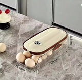 Transparent Automatic Rolling Egg Container, Refrigerator Egg Storage Box, Refrigerator Egg Shelf