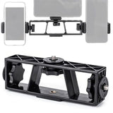 Multi Position Ring Light, Dual Mobile Clip Ring Light, Live Broadcasting Bracket Fill Selfie Ring Light with Tripod Stand, Phone Clamp Fill Lights Supplies, Stabilizer Clip Phone Bracket