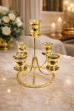 Metal Golden Candle Stand, Luxury Style Dinner Candle Stand, Tableware Candle Stand