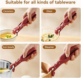 Multipurpose Anti Scald Bowl Holder, Anti Scald Dish Pot Gripper, Silicone Bowl Holder, Cooking Tongs Set, Anti Scald Pot Holder