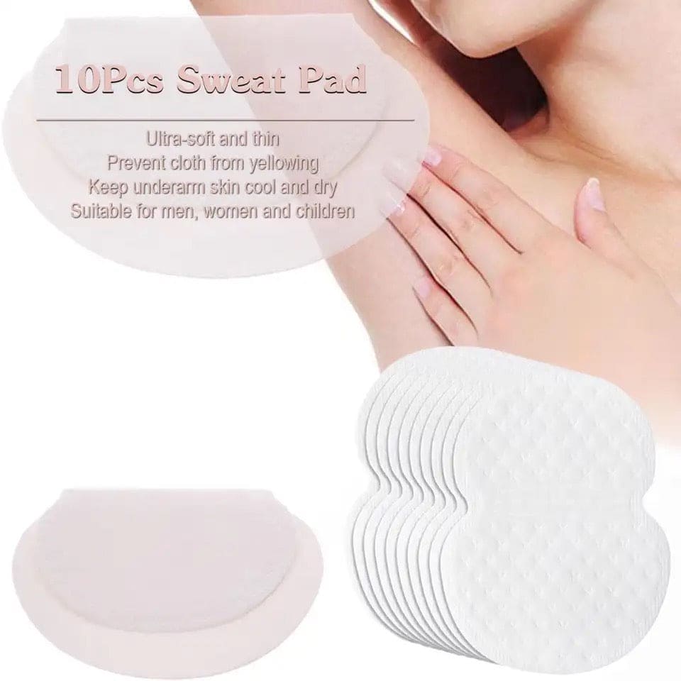 Set Of 10 Sweat Pads, Unisex Summer Deodorants Underarm Anti Perspiration Sweat Pads, Disposable Armpit Absorb Sweat Shield Pad, Cushion Clothes Sweat Wicking Pads