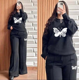 2pcs Baggy Style Women Winter Track Suit