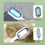 Pet Grooming Brush, Clothes Fuzz Shaver, 4 in 1 Pet Cleaning Hair Removal Comb, Travel Brush for Removing Pet Hair in Cloth, Self Slicker Cleaning Brush, Multifunctional Cat Dog Comb, Floating Hair Sticky Remover, Universal Pet Knots Remover