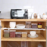 Telescopic Rod Rack, Adjustable Closet Storage Shelve, Wall Mounted Partition Separator Board, Window Sill Retractable Storage Rack, Multipurpose Shelves Cabinet Holder, Retractable Gap Storage Rack