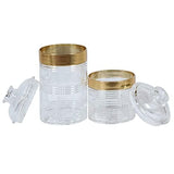 Acrylic Elegant Round Storage Jar, Multifunctional Storage Container, Airtight Lid Storage Container, Transparent Grocery Container, Condiment Kitchen Organizer