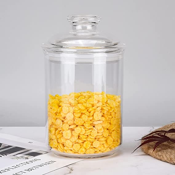 Acrylic Plain Storage Jar, Transparent Kitchen Sealing Jar, Airtight Clear Canister Jar, Food Storage Container, Stackable Condiment Kitchen Organizer