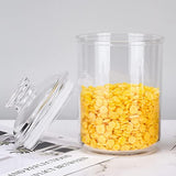 Acrylic Plain Storage Jar, Transparent Kitchen Sealing Jar, Airtight Clear Canister Jar, Food Storage Container, Stackable Condiment Kitchen Organizer