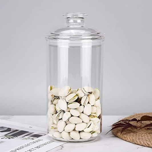 Acrylic Plain Storage Jar, Transparent Kitchen Sealing Jar, Airtight Clear Canister Jar, Food Storage Container, Stackable Condiment Kitchen Organizer
