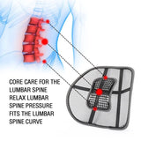 Universal Chair Lumbar, Back Support Spine Posture Correction Back Pillow, Car Seat Office Chair Massage Back Lumbar, Ventilate Mesh Car Seat Chair Back Cushion