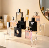 3 Tier Clear Acrylic Perfume Display, Multipurpose Perfume Decor Organizer, Tabletop 3 Step Storage Shelf, Desktop Organiser