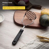 Metal Potato Masher, Rice Presser, Fruit Juice Maker, Potatoes Mud Pusher, Smooth Musher Crusher, Kitchen Accessories