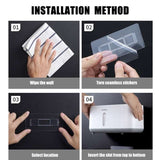 Wall Mounted Toilet Roll Holder With Storage Shelf, Toilet Paper Box, Hand Wiping Tissue Dispenser, Toilet Tissue Rack