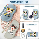 Silicone Sunglasses Case, Portable Travel Glasses Holder Cover, Waterproof Shockproof Eyeglass Case, Nova Style Pouch