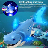 Musical Shark Toy with Light and Music, High Simulation Musical Shark, Robots Fish Electric Toy, Animal Shark Doll Lighted Shark With Sound