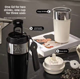 Insulated Coffee Cup With Pad, Stainless Steel Coffee Mug With Lid, Insulated Coffee Mug For Travel