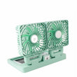 Double Desktop Solar Fan, Mini Solar Panel Fan, Rechargeable Foldable Outdoor Fan