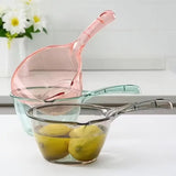 Plastic Water Ladle, Long Handle Water Ladle, Water Bath Scoop, Multipurpose Transparent Ladle For Home Kitchen Bathroom Outdoor, Hair Wash Bucket, Large Capacity Shower Ladle
