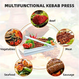 Single Row Kabab Maker, Manual Kebab Mold, Outdoor BBQ Kofta Maker Tool, BBQ Accessories Tool