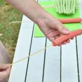 Pack Of 80 BBQ Bamboo Stick, Long & Flat Barbeque Grill Bamboo Stick, Wooden Barbecue Kabob Skewers