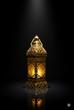 LED Ramadan Lantern, Ramadan Decor Light, Smokeless Portable Hanging Lantern