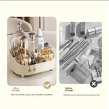 Multifunctional Makeup Storage Box, Large Capacity Desk Organizer Cosmetics Brushes, Makeup Organizer Durable Space Saving