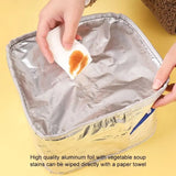 Kindergarten Lunch Bag, Cartoon Insulated Lunch Bag, Multipurpose Cute Aesthetic Pouch, Picnic Travel Breakfast Thermal Food Bag, Portable Bento Meal Bag, Elementary School Lunch Bag, Waterproof Oxford Cloth Thermal Bag