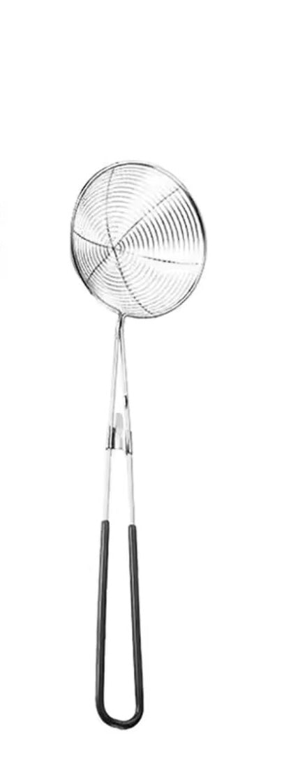Long Handle Fry Strainer, Long Handle Skimmer, Oil Strainer Spoon, Fry Item Spatula, Cooking Fry Spoon