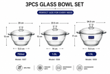 Heat Resistant Glass Cookware Set, Transparent Glass Cooking Pot Set, Elegant Glass Casserole Set with Lids