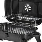 Foldable Tabletop BBQ Grill, Portable Small Charcoal Grill, Mini Tabletop Smoker Camping Cooker, Stainless Steel Portable Collapsible Barbecue Shelf