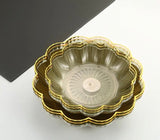 Elegant Floral Shaped Fruit Plate, Vintage Style Serving Plates, New Design Dryfruit Plate