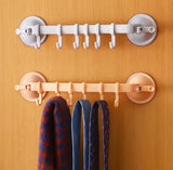 Adjustable Hanger Rack with Double Suction Cups, Kitchen Hanger Organizer With Suction Cup, Bathroom Corner Suspension Hanger Hook