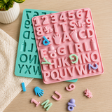 Silicone Alphabet And Number Mold, Baby Theme Alphabet Silicone Mold, 3D Letter And Number Silicone Mold