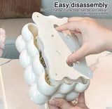Bubble Shape Tissue Box Holder, Non Slip Plastic Tissue Box Cover, Desktop Tissue Organizer
