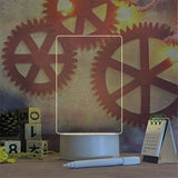 Writing Led Lamp, Led Note Board, Acrylic Erasable Message Small Board, Creative Led Night Light USB Message Board With Pen, Decoration Night Lamp, Rewritable Message Board with Warm Soft Light, LED Photocopying Table Drawing Board