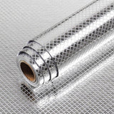 Kitchen Aluminium Foil Wallpaper, Self Adhesive Stick Sheet, Oil Proof Wall Sticker, Premium Quality Anti Slip