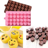 Smiley Shape Silicone Chocolate Mold, Cake Decorating Tools, Silicone Emoji Chocolate Molds
