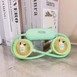 Cartoon Neck Hanging Fan, Usb Rechargeable Travel Neck Fan, Outdoor Ventilator Air Cooler Cooling Neckband Fan, Bladeless Hanging Neck Fan, Summer Traveling Outdoor Sports Fans, Hands Free Rechargeable Head Fan