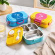 Portable Stainless Steel Food Storage Lunch Box, Healthy Meal Bento Box with Cutlery, Multi Compartment Kids School Lunch Box, Insulated Food Storage
