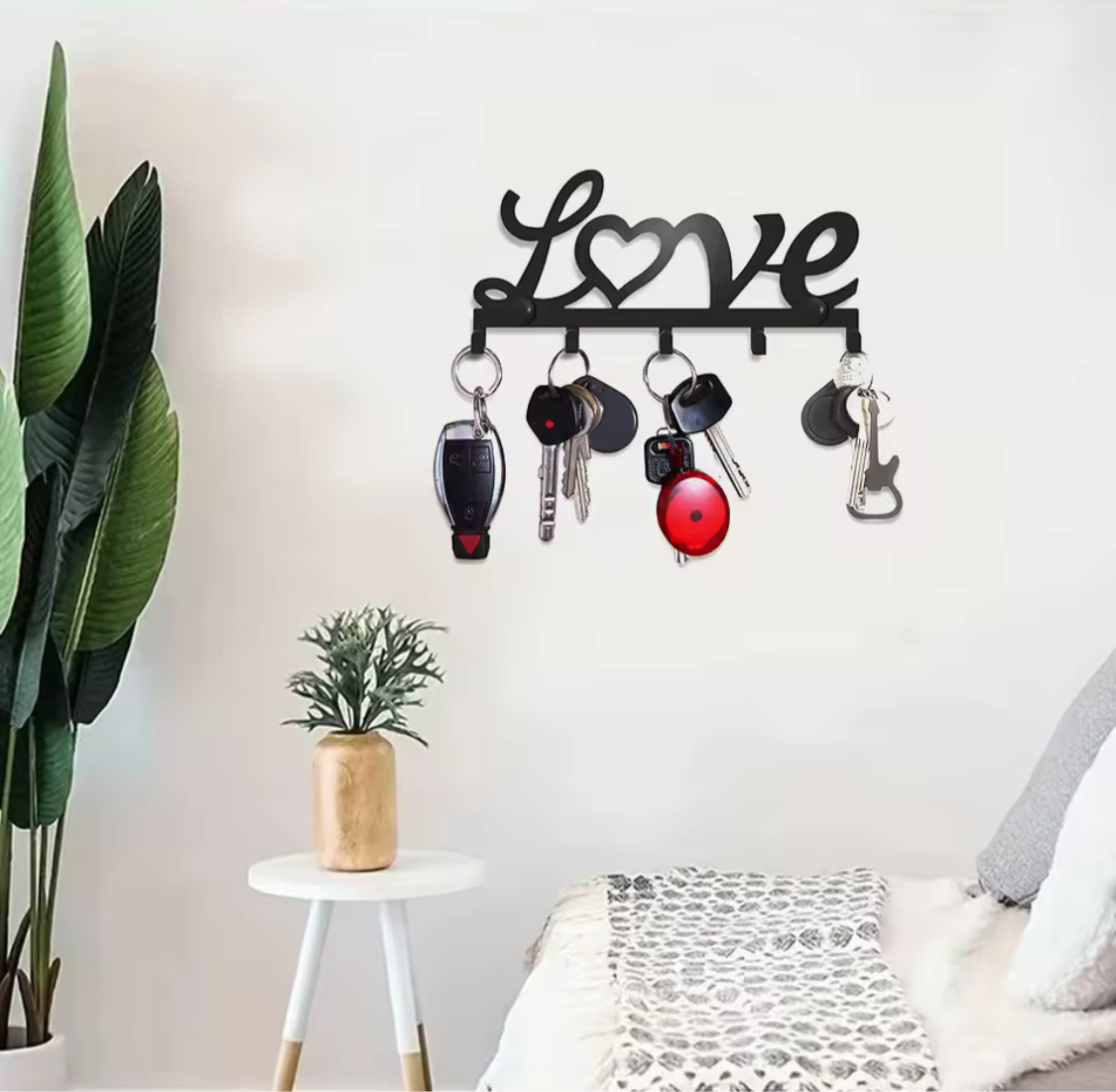 Wall Mounted Key Holder, Rack Floating, Wall Hanging Storage Rack, Key Holder For Home Decoration