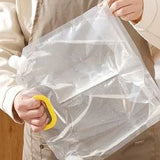 2 Partitions Grain Storage Sealed Bag, Portable Food Rice Bean Container Nozzle Bag, MultipurpStand Up Grain Seal Bag, Refillable Plastic Drink Bag, Spout Pouch for Juice Milk Coffee, Food Bean Cereals Storage Bag, Cereals Moisture Insect Proof Sealed Bag