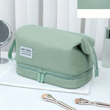 Ultimate Makeup Travel Pouch, Double Layer Cosmetic Bag, Waterproof Organizer Case, Unique Makeup Bag, Cosmetic Travel Bag, Waterproof Organizer Case, Toiletry Bag for Women