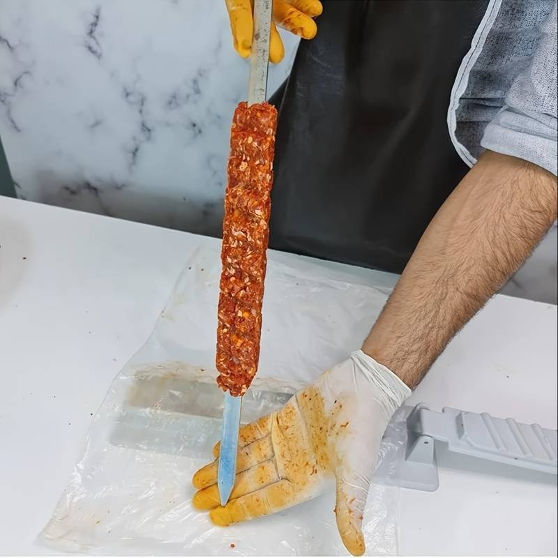 Single Row Kabab Maker, Manual Kebab Mold, Outdoor BBQ Kofta Maker Tool, BBQ Accessories Tool