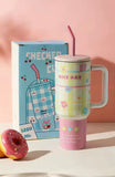 1200ml Printed Stainless Steel Tumbler, Insulated Water Bottle Thermos, Large Water Tumbler For Travel
