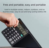 2 In 1 Scientific Calculator With Writing Tablet, Portable 12Digit LCD Display Calculator, Multifunctional Charging Handwriting Tablet, Office Calculator