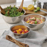 Set Of 5 Metal Mixing Bowls, Non Slip Nesting Whisking Bowls Set, Mixing Bowls For Salad Cooking Baking Food Container, Stackable Portable Cooking Nesting Storage Bowls For Home Kitchen Outdoor Camping, Rust-proof Food Storage Prep Bowl