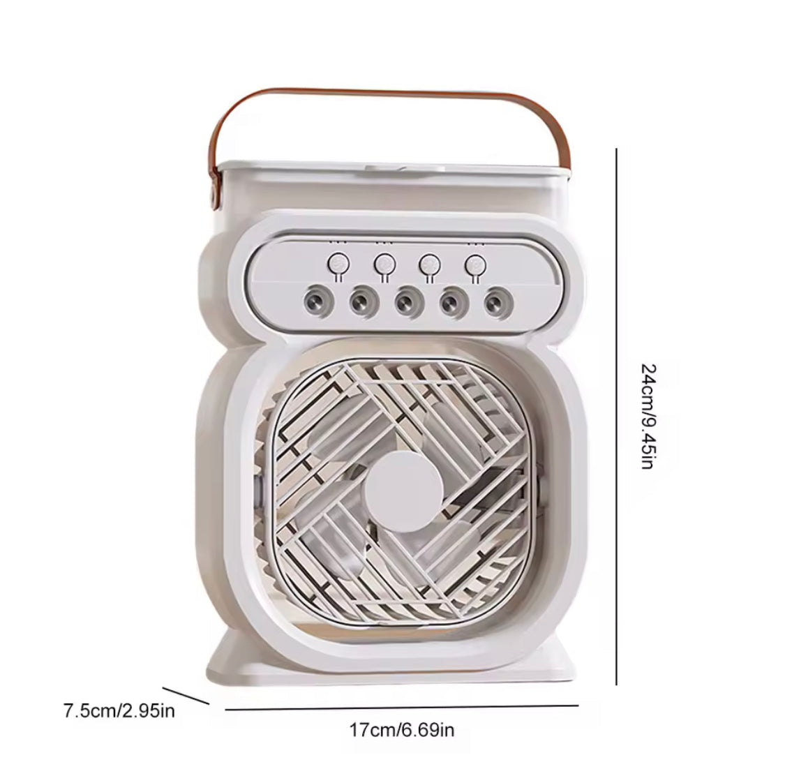 3 in 1 Evaporative Air Conditioner Cooler, Portable Air Conditioner With LED Night Lights, Evaporative Air Cooler Humidifier Fan