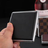 Leather Cigarette Box, 20 Cigarette Storage Box, Retro Flip Cigarette Dispenser, Ultrathin Portable Men's Cigarette Box